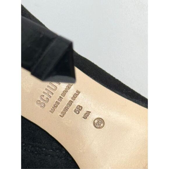 SCHUTZ Boots Size‎ 5B Black Suede Sock Bootie Pointed Toe Ankle Boot NEW - Picture 10 of 11